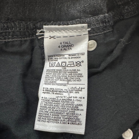Old Navy Women's Straight Leg Jeans - Charcoal - Picture 3 of 4